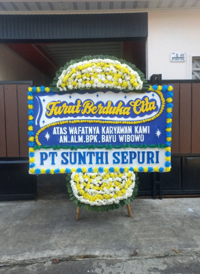 Papan Bunga Duka di Tanjung Teja